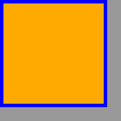 A square-cornered box with a light gray shadow the same shape
					          as the box but 20px taller and wider and offset so that the
					          top and left edges of the shadow are directly underneath the
					          top and left edges of the box.