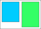 side-by-side flows with the left ending