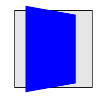 Div with a rotateY transform, and perspective on its container